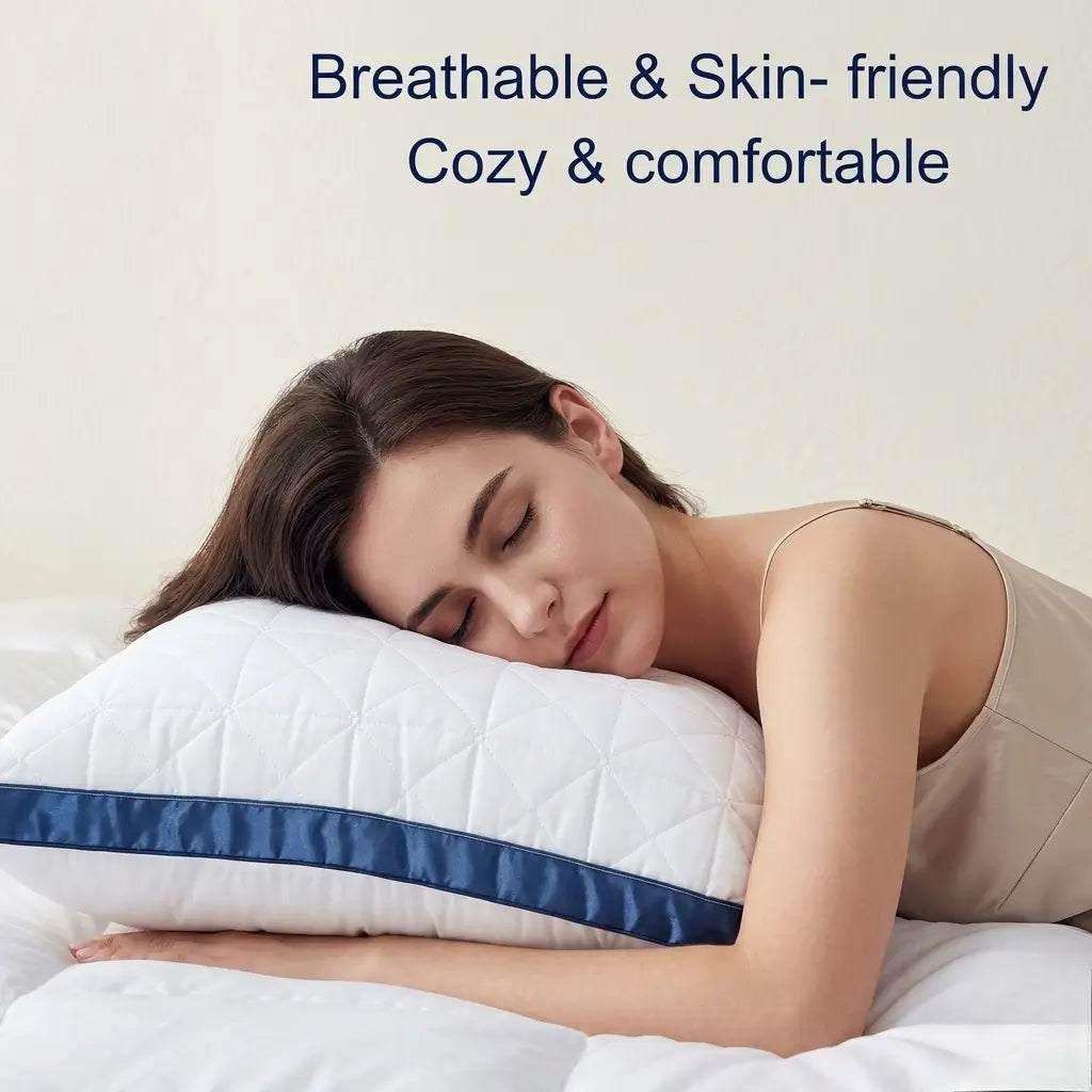 Gusseted Down Alternative Pillows - Breathable & Skin Friendly