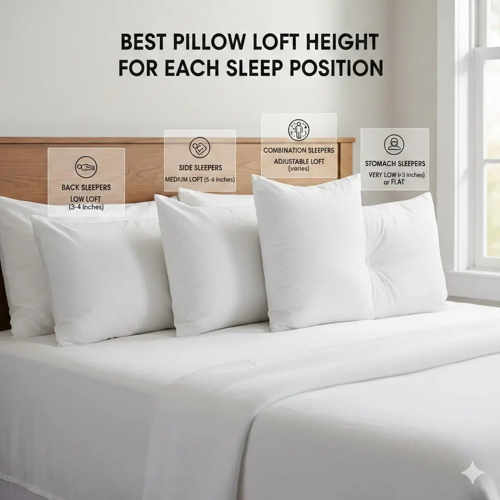 Best Pillow Loft Height For Sleep Position