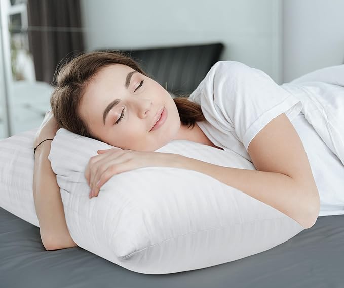 Set of 2 (White),Hotel Pillows, Cooling Pillow for Side, Back or Stomach Sleepers