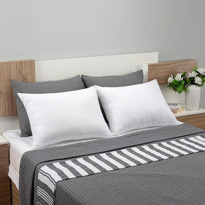 Set of 2 (White),Hotel Pillows, Cooling Pillow for Side, Back or Stomach Sleepers