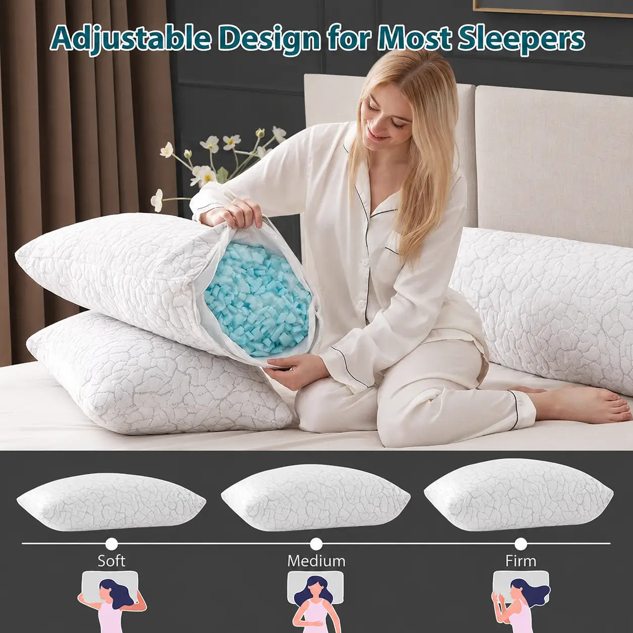 Adjustable Design for Most Sleepers