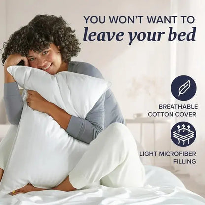 Beckham Hotel Collection Down Alternative Bedding Gel Cooling Pillow Set of 2
