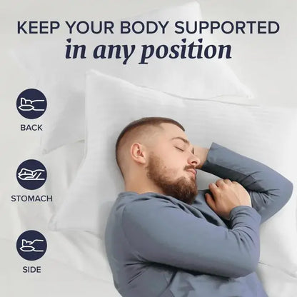 Beckham Hotel Collection Down Alternative Bedding Gel Cooling Pillow Set of 2