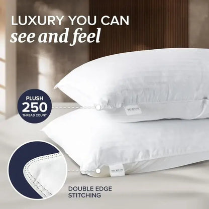 Beckham Hotel Collection Down Alternative Cooling Pillows with Thread Count