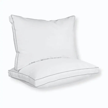 Luxurious Gusseted Bed Pillows Set of 2
