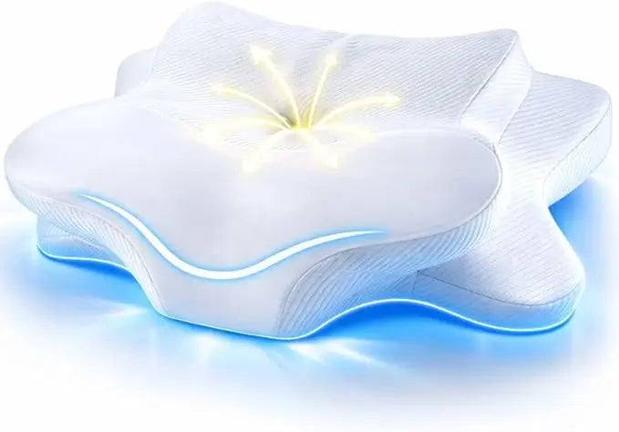 Butterfly Shaped Memory Foam Pillow for Side Sleeping