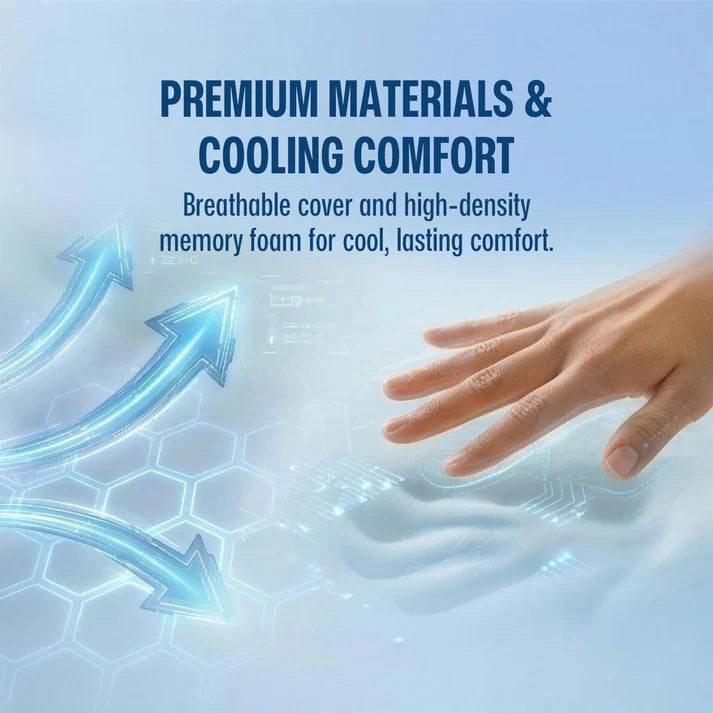 Contour Memory Foam Pillow with Premium Material Cooling Comfort