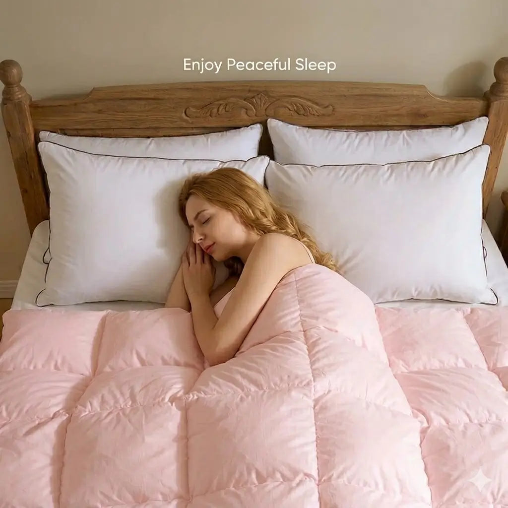 Duck Down Feather Pillows for Peaceful Sleep