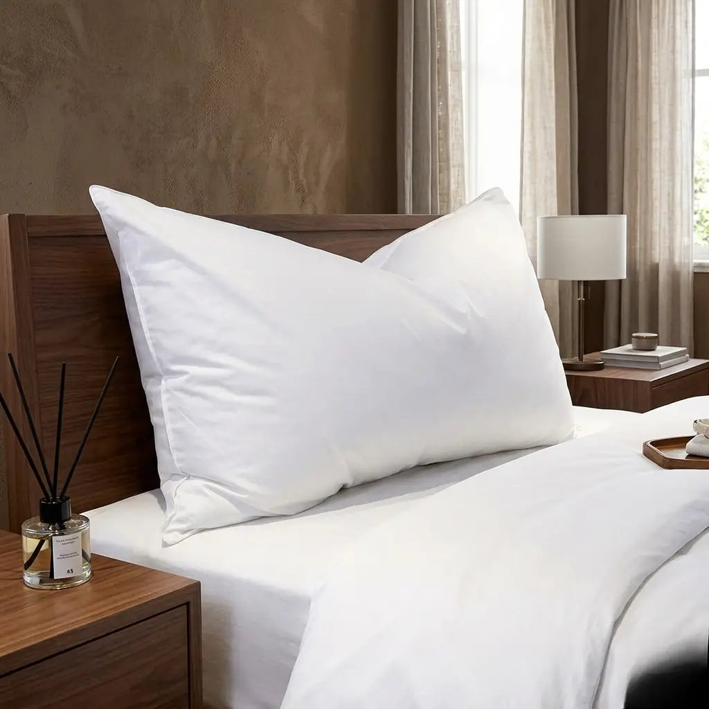 Duck Down & Feather Hotel Pillows for Side & Back Sleepers (Queen  King)