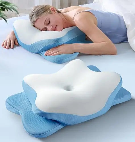 Ergonomic Contour Memory Foam Pillow for Neck _Sleep Support