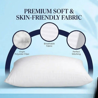 Hotel Bed Pillows - Premium Soft & Skin Friendly Fabric