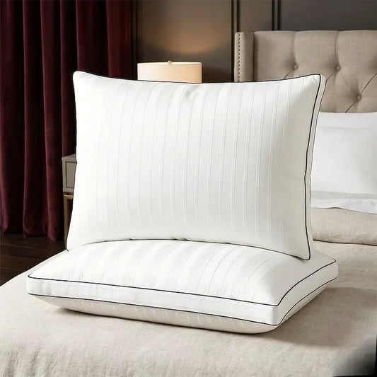 Luxury Hotel Collection Down Alternative Gusseted Bed Pillows – Set of 2