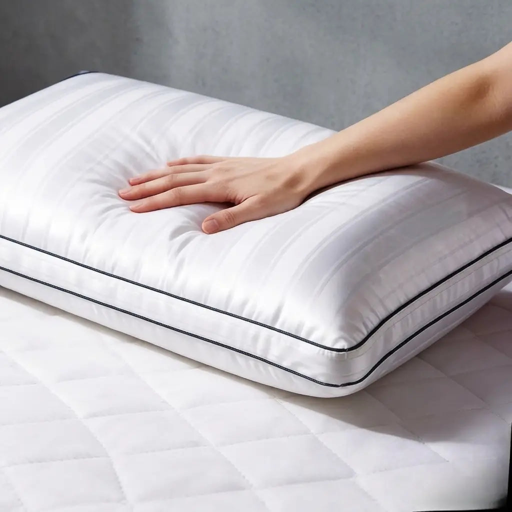 Luxury Hotel Collection Down Alternative Gusseted Bed Pillows – Set of 2 (Soft Medium Firmness)