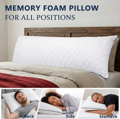 Memory Foam Cooling Body Pillow for All Positions