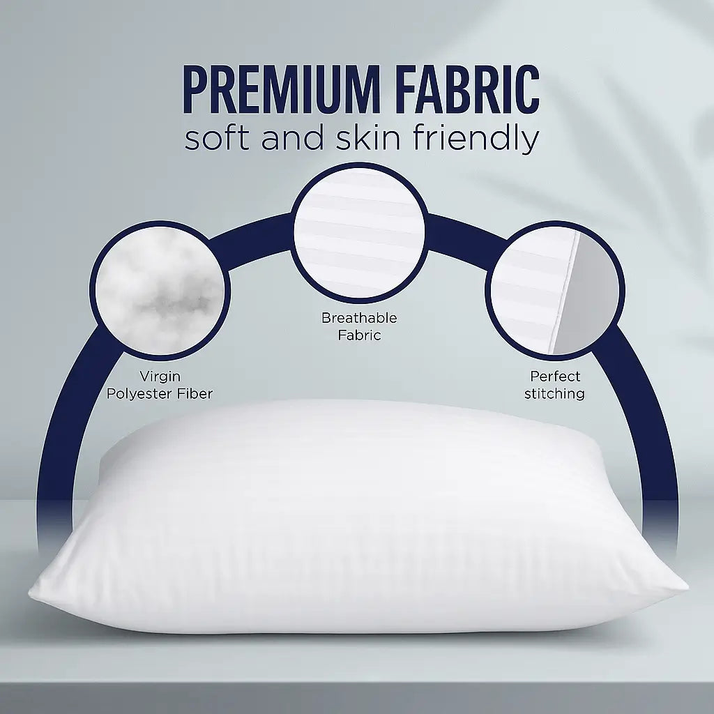 Premium Fabric Pillows - Soft & Skin Friendly