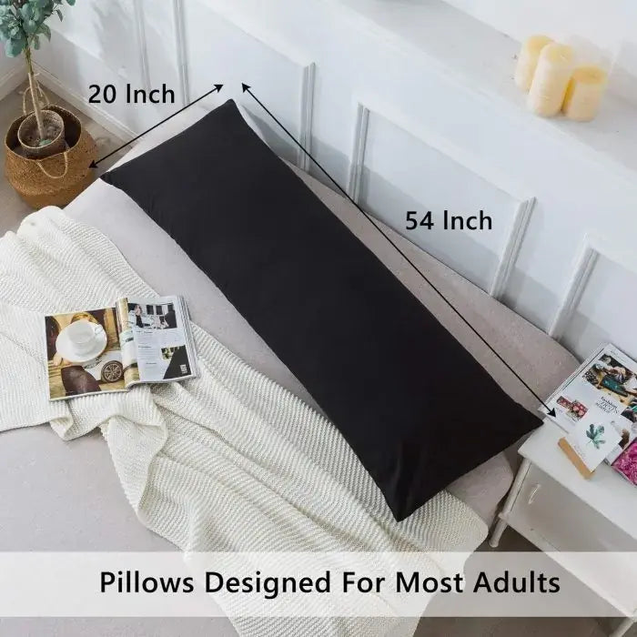 QUEEN Soft Body Pillow for Adults with Pillowcase