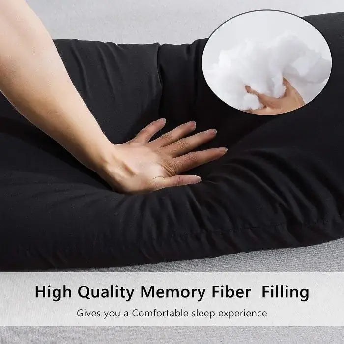 QUEEN Soft Body Pillow for Adults with Pillowcase