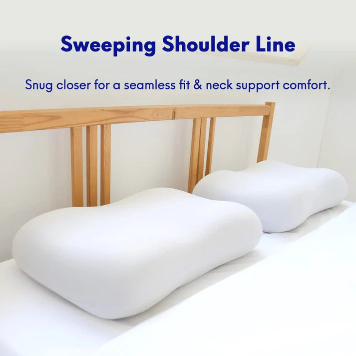 Soft Contour Memory Foam Pillow for Side Back Sleepers Neck Support Comfort