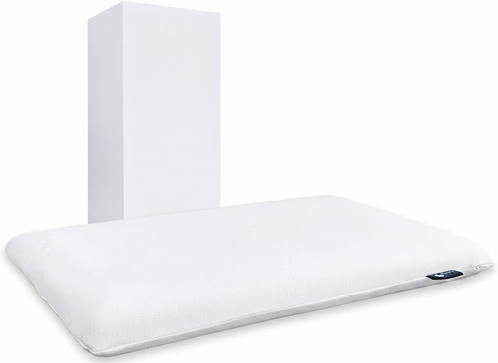 Ultra-Slim Gel Memory Foam Pillow for Stomach Back Sleepers 2.75 in Standard