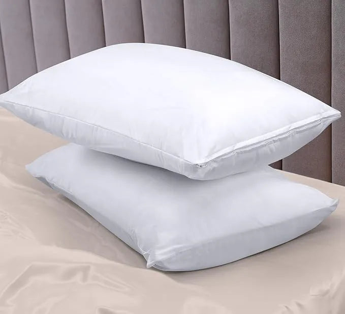 Waterproof Pillow Protector Zippered Encasement (Pack of 2) – Bed Bug Proof Encasement