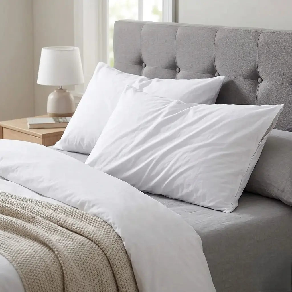 Waterproof Pillow Protector Zippered Encasement (Pack of 2) – Bed Bug Proof Encasement