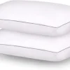 2 Pack Cooling Pillow for Side Back and Stomach Sleepers Down Alternative Filling Luxury Soft 3