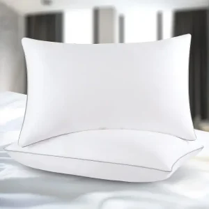 2 Pack Cooling Pillow for Side Back and Stomach Sleepers Down Alternative Filling Luxury Soft