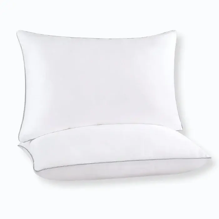 Luxury Soft Cooling Pillows with Down Alternative Filling Set of 2