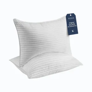 Beckham Hotel Collection Bed Pillows Down Alternative Bedding Gel Cooling Pillow for Back, Stomach or Side Sleepers