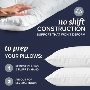 Beckham Hotel Collection Down Alternative Bedding Gel Cooling Pillow Set of 2