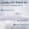 Bed Down Alternative Pillows for Sleeping, 2 Pack Fluffy Pillows for Bed, Machine Washable