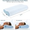 Cervical Pillow for Neck Pain Relief, Odorless Ergonomic Memory Foam Neck Support for All Sleepers