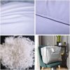 Goose Feathers Hotel Collection Down Pillows for Sleeping with Grey Piping King/Queen Size 1 Pack