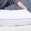 Goose Feathers Hotel Collection Down Pillows for Sleeping with Grey Piping King/Queen Size 1 Pack