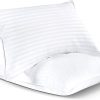 Hotel Quality Down Alternative Cooling Bed Pillows for Sleeping, Set of 2, for All Sleepers