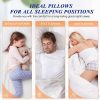 Hotel Quality Down Alternative Fill Cooling Bed Pillows Premium Soft for All Sleepers- Set of 2