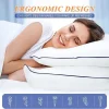 Hotel Quality Down Alternative Fill Cooling Bed Pillows Premium Soft for All Sleepers- Set of 2 banner4