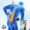 Inflatable Lumbar Pillow for Travel, Back Pain Relieve Lumbar Support Pillow