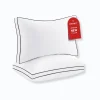 Luxury Soft, Fluffy and Supportive Down Alternative Premium 7D Hotel Quality Gusseted Pillows Set of 2 banner1