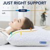 Memory Foam Cooling Bed Pillows for Sleeping, King/Queen Size Set of 2, Shredded Gel Pillows