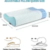 Memory Foam Neck Pillow for Sleeping Ergonomic Cervical & Orthopedic Contour Pillow banner 4