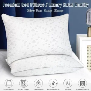 Medium Firm Memory Foam Pillows Set of 2