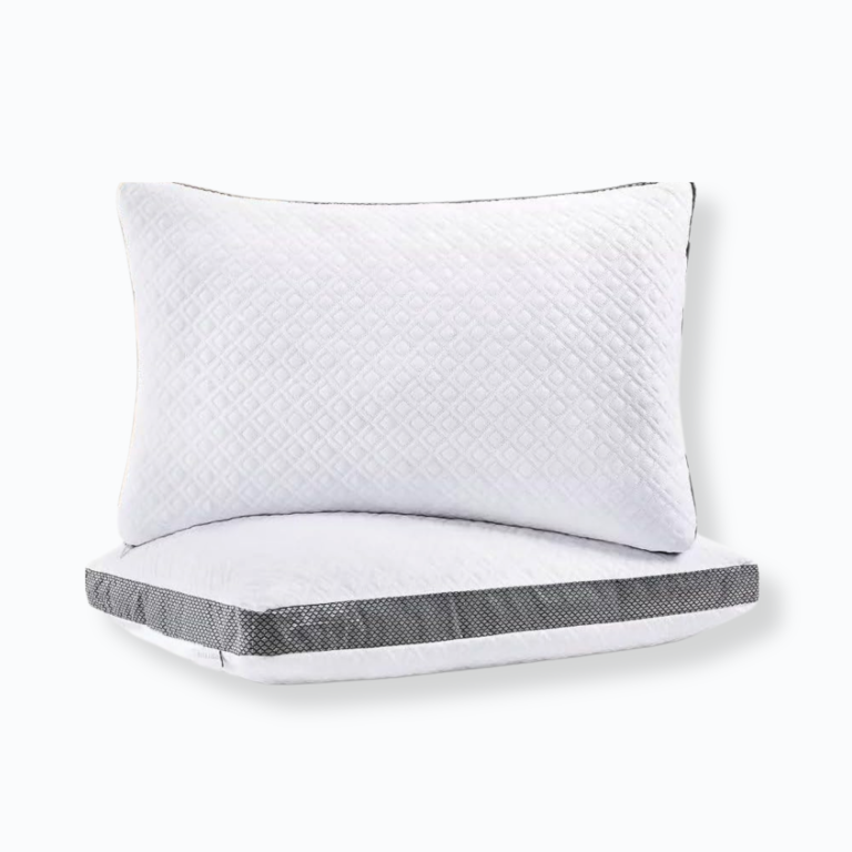 Shredded Memory Foam Pillows, King Queen Cooling Tencel Circular Knit Pillow, Adjustable for All Sleepers