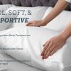 Set of 2 100% Hypoallergenic Cotton Hotel Pillows - Down Alternative Fiber Fill for Side & Back Sleepers