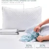 Shredded Memory Foam Pillows, King,Queen Cooling Tencel Circular Knit Pillow, Adjustable for All Sleepers 6