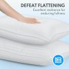 Skin-Friendly Queen Size Bed Pillows Set of 2 - Premium Down Alternative Cooling Pillows Soft Microfiber