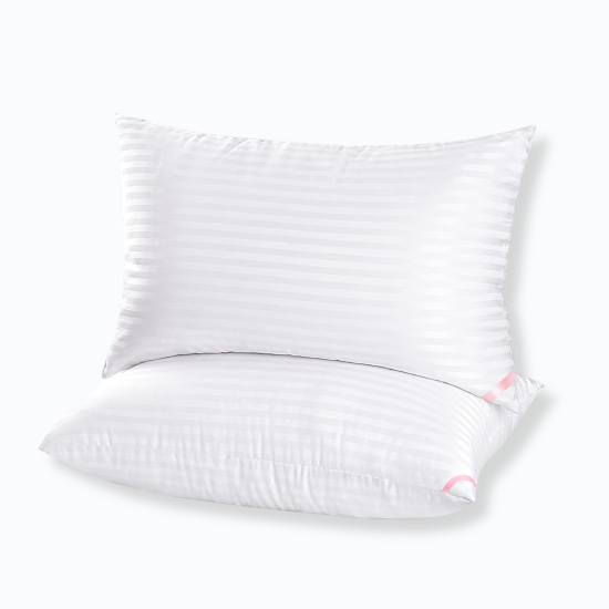 Super Soft Down Alternative Microfiber Filled Hotel Collection Pillows 2 Pack, For All Sleepers