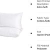 Super Soft Down Alternative Microfiber Filled Hotel Collection Pillows 2 Pack, For All Sleepers