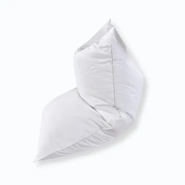 White Goose Feather Soft Bed Pillows King Queen Size Set of 2- 100% Cotton, Medium Firm banner 1