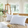 White Goose Feather Soft Bed Pillows King Queen Size Set of 2- 100% Cotton, Medium Firm banner 2